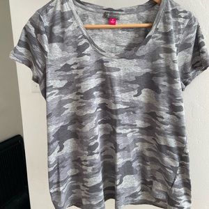Vince Camuto Grey Camo Tee